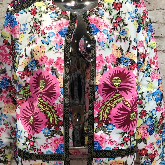 unbranded Jackets & Blazers - Boutique floral contrasting trim open cardigan xl‎